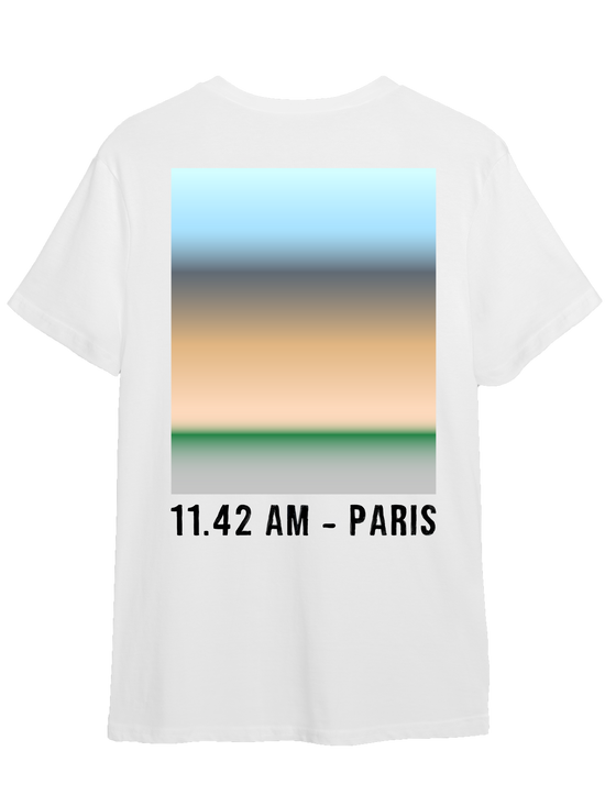 Tee-shirts_ BE ON TIME broderie blanche