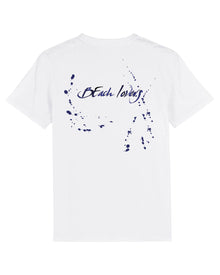  Tee-shirts COL ROND Unisexe broderie noire / Calligraphie