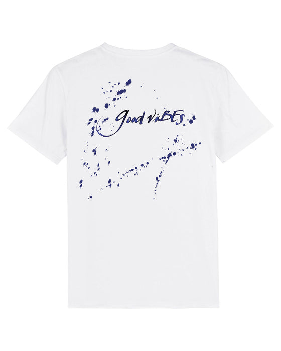 Tee-shirts COL ROND Unisexe broderie blanche / Calligraphie